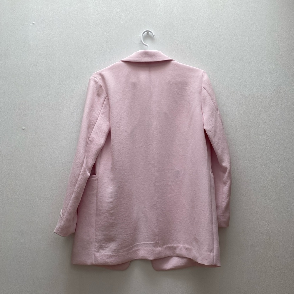 Aritzia - Wilfred Pink Double-Breasted Women's Blazer Dopamine Dressing - Picture 6 of 8